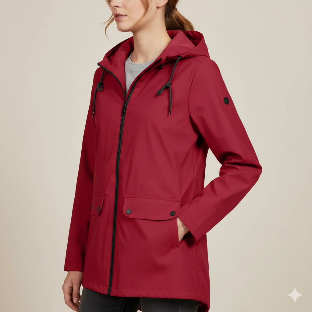 GABAN PARA DAMA IMPERMEABLE CON CAPOTA