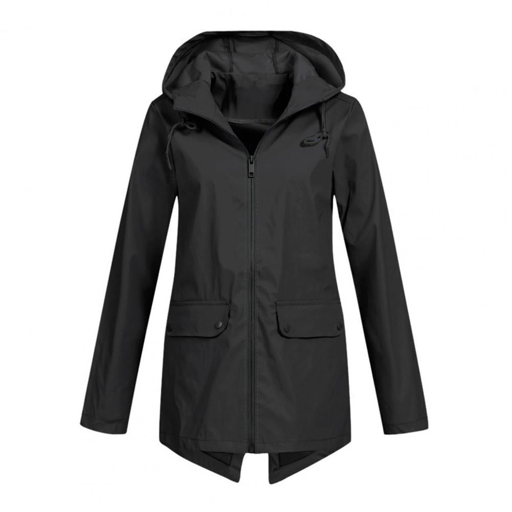 GABAN PARA DAMA IMPERMEABLE CON CAPOTA