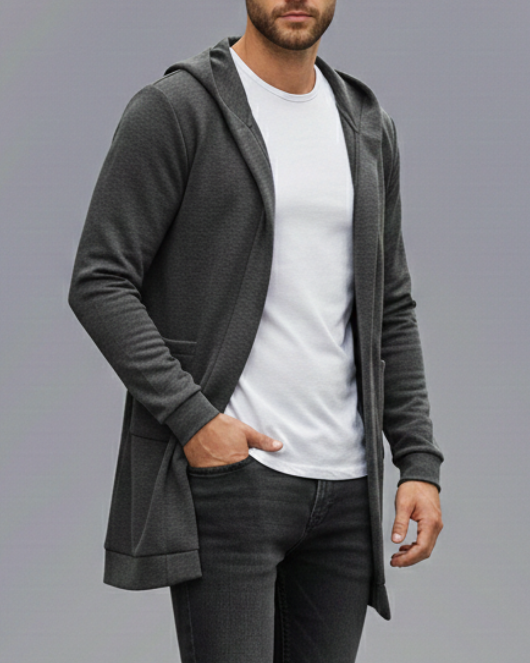 NUEVO CARDIGAN PREMIUM CON CAPOTA   ALGODON