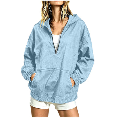 CHAQUETA OVERSIZE  EN JEAN PARA  DAMA