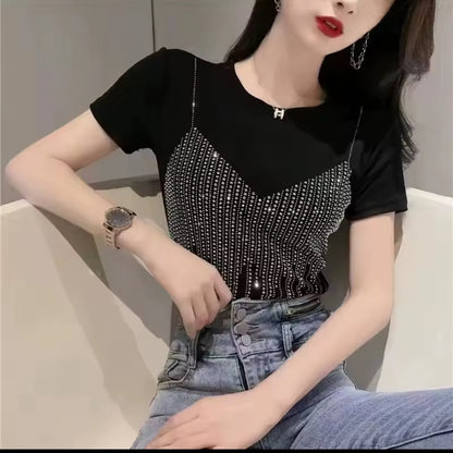 NUEVA CAMISETA ELEGANTE VERANO PARA DAMA