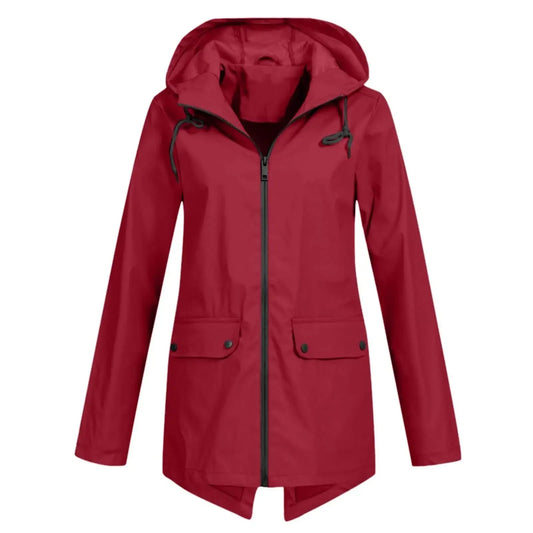 GABAN PARA DAMA IMPERMEABLE CON CAPOTA